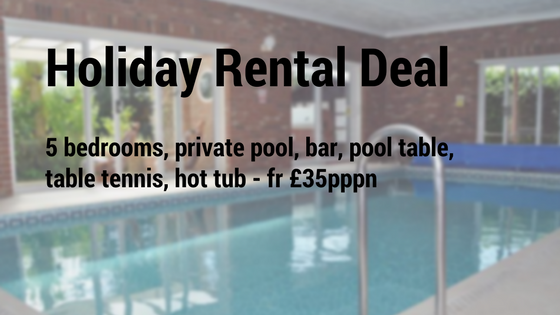 private holiday rental with pool uk